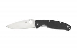 Spyderco RESILIENCE G-10 BLACK PLAIN C142GP EDC Zsebkés