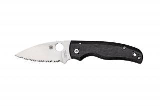 Spyderco SHAMAN G-10 BLACK SERRATED C229GS EDC Zsebkés