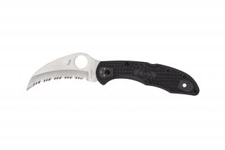 Spyderco TASMAN SALT 2 FRN BLACK SERRATED C106SBK2 EDC Zsebkés
