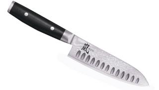 Yaxell Ran Japán Santoku Szakácskés 16,5 cm-es L.Ü. damaszk