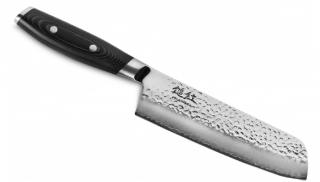 Yaxell Tsuchimon Japán Nakiri Szakácskés 18 cm-es damaszk