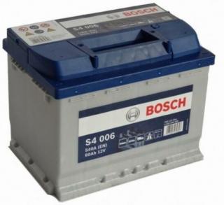 Bosch S4 12v 60ah autó akkumulátor bal+