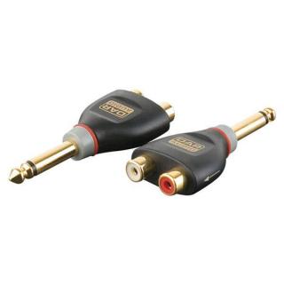 XGA19 - Jack/M mono > 2 x RCA/F