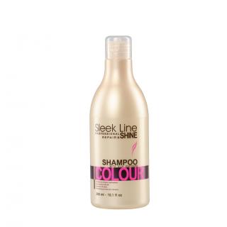 Silk shampoo  SLEEK LINE  COLOUR