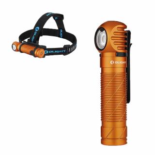 Olight Perun 2 narancs fejlámpa / zseblámpa