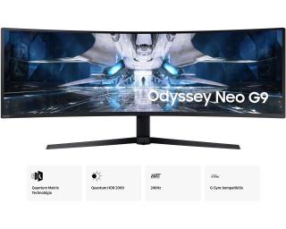 Samsung Odyssey Neo G9 G95NA 49" QHD 240 Hz Ívelt Gaming Monitor