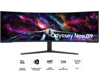 Samsung Odyssey Neo G9 G95NC 57" UHD 240 Hz Ívelt Gaming Monitor