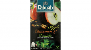 DILMAH TEA APPLE CINNAMONVANILIA AROMÁS FEKETE 30G