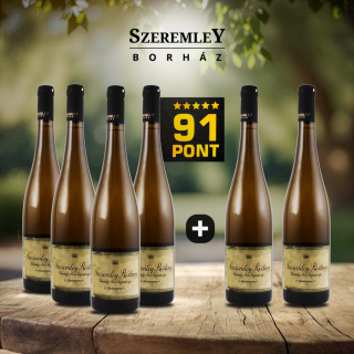 4+2 db - Badacsonyi Olaszrizling-Rajnai Rizling 2022 - Szeremley - 91 pont ***** (0,75l)