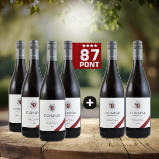 4+2 db - Dunavar Pinot Noir 2022 - Danubiana - 87 pont **** (6 x 0,75l)