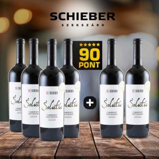 4+2 db - Solutio Cabernet Sauvignon 2018 - Schieber - 90 pont ***** (6 x 0,75l)