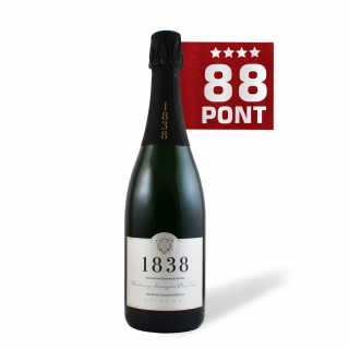 Chardonnay-Sauvignon Blanc Cuvée Extra Dry 2021 - 1838 Pezsgőpincészet - 88 pont **** (0,75l)