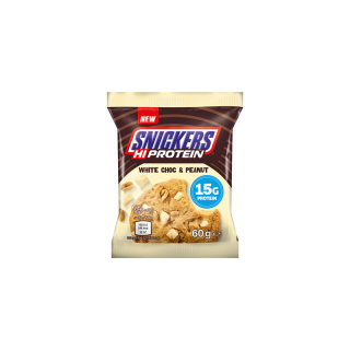 SNICKERS HIGH PROTEIN COOKIE (60 GR) WHITE CHOCOLATE  PEANUT