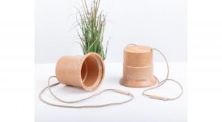 Cserepes gólyaláb, 1 pár, magasság: 12,5 cm, átmérő: 13,5 cm