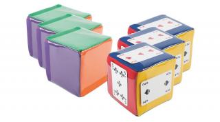 Spordas - Mozgókockák Mini - 10 cm x 10 cm, 6 darabos készlet