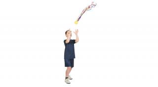 Spordas Pocoball, labda szalagokkal, átmérő 7 cm