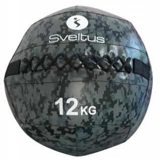 Sveltus Wall Ball (medicinlabda), terepszínű, 12 kg