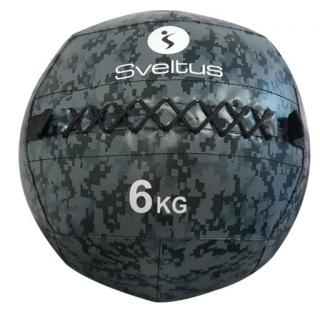 Sveltus Wall Ball (medicinlabda), terepszínű, 6 kg