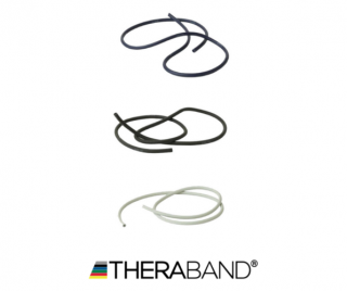 TheraBand erősítő gumikötél 1,4 m - haladó csomag (3 db-os, kék, fekete és ezüst)