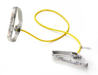 TheraBand Erősítő gumikötél flexibilis fogantyúval 1,4 m, gyenge, sárga