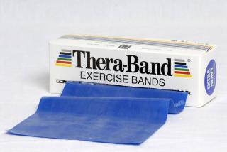 TheraBand™ Erősítő gumiszalag gurigában 5,5 m, extra erős, kék