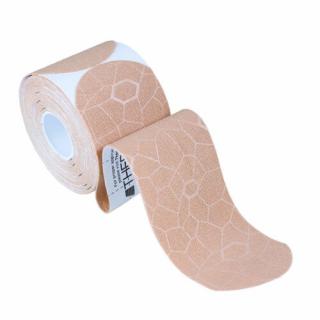 Theraband kineziológiai tape 5 cm x 25,4 cm bézs/bézs mintával (20 db) - előre levágott