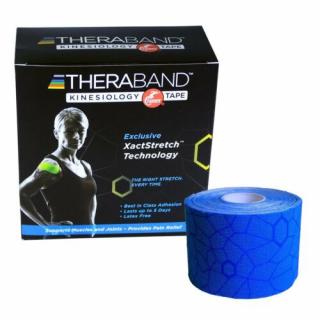 TheraBand kineziológiai tape 5 cm x 5 m, kék, kék mintával, 6 db-os csomagolásban