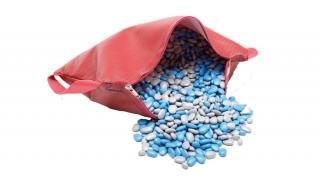 TheraBeans piros zsákkal, 2,5 kg TheraBeans-szel