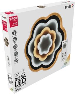 Avide Rosa, RF Távirányítóval, 98W, 7800 lumen, CCT, 3 kapcsolási mód