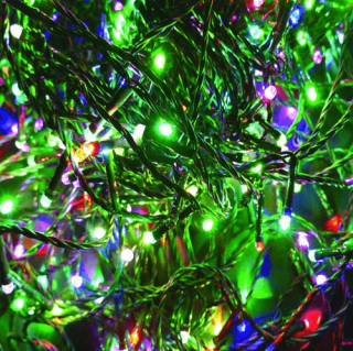 Karácsonyi led rizsszem füzér 500db Multi color AKCIÓS!