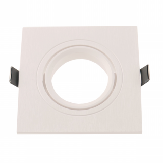 LED spot lámpatest FIX, fehér, négyzet, faerezetes