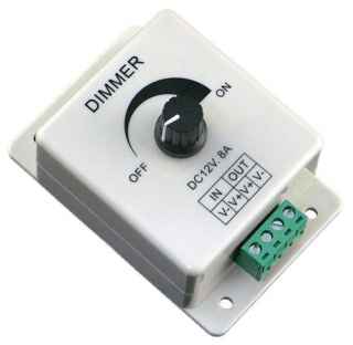 Led szalag dimmer, 96W, 8A, potméteres