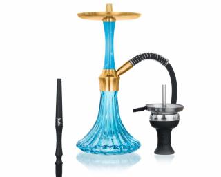 Aladin vizipipa ¤ Epox 360 ¤ Gold Turquise/Glass Turquise ¤ 36cm