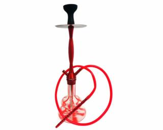 Hookah Flame Stripy vizipipa ¤ Piros ¤ 67cm ¤ Szilikon csővel