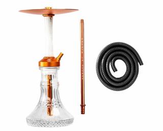 Medusa Moon vízipipa ¤ Narancssárga-Fehér ¤ 41cm
