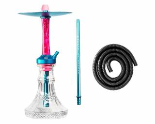 Medusa Moon vízipipa ¤ Türkiz-Rózsaszín ¤ 41cm