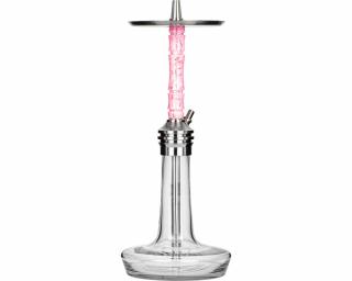 Moze Varity Lounge Silver Hookah  ¤ Wavy Pink ¤ 50cm