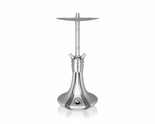 Steamulation Pure vízipipa ¤ Silver Matt Metallic ¤ 47 cm