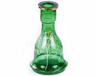 Üveg víztartály ¤ 30cm ¤ Zöld ¤ Mintás