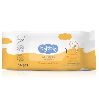 Bebble Wet Wipes Camomile 54 pcs - Nedves törlőkendő kamillával 54 db