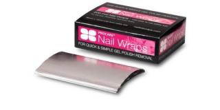 Műköröm leszedés gyorsításához alumínium fólia 96×70mm 200db Procare London Nail Wraps