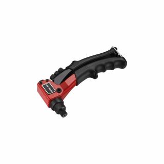 Popszegecshúzó fogó, egykezes, ALU, réz, acél, INOX szegecsekhez; 2,4-3,2-4,0-4,8mm, 200mm, CrVMo fej, FORTUM, 4770600