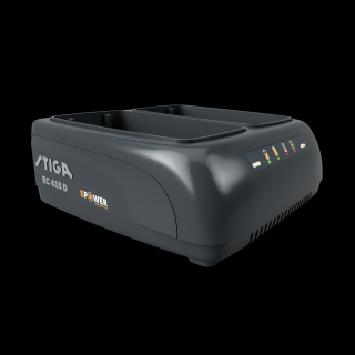 STIGA dupla akkumulátortöltő EC 415 D