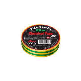 Szigetelőszalag 19mm x 20m-es zöld-sárga - Hoteche