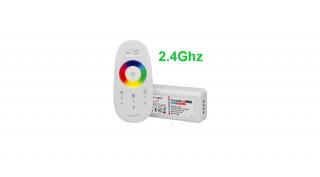 Érintésérzékeny RF RGB LED vezérlő 12V/24V LED szalaghoz 12A