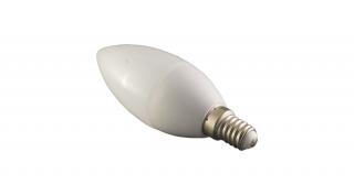 LED gyertya, E14, 6W, 230V, hideg fehér