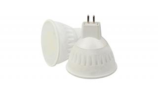 LED spot, MR16, 7W, DC 12V, meleg fehér fény