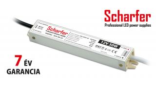 Scharfer Vízálló LED tápegység 12 Volt (30W/2.5A) IP67