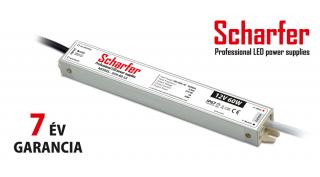 Scharfer Vízálló LED tápegység 12 Volt (60W/5A) IP67