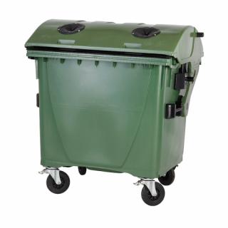 1100 literes üveggyűjtő konténer zár nélkül (F2F_0055_000B)